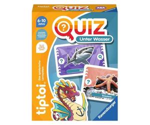 Ravensburger tiptoi 00192 - Quiz Sott'Acqua, Gioco a Quiz per Bambini dai 6 Anni in su, per 1-4 Giocatori, Colore: Blu e Bianco