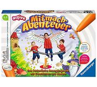 Ravensburger tiptoi ACTIVE gioco 00076, avventura di partecipazione, gioco di movimento dai 3 anni in su, con storie, belle canzoni e rime divertenti