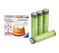 Ravensburger tiptoi Altoparlante per Giochi Active, & Batterie AAA Ricaricabili Amazon Basics 4 pz, 850mAh