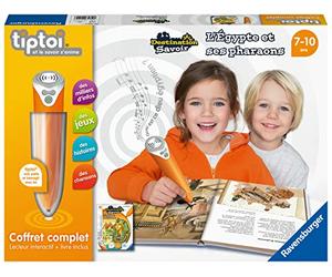 Ravensburger - Tiptoi - Cofanetto completo lettore interattivo + Libro Egitto e i suoi faraoni - Gioco educativo elettronico, senza schermo - 7 anni - Versione francese - 00 144 [Esclusivo Amazon]