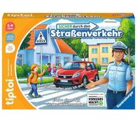 Ravensburger tiptoi Spiel 00173-Gioco Sicuro nel Traffico Stradale, a Partire dai 4 Anni, Gioco educativo Ragazze, per 1-4 Giocatori, 33,5 x 23,1 x 5,5 cm, 00173