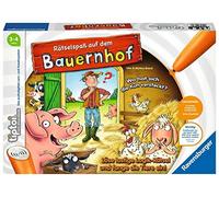Ravensburger Tiptoi Gioco 00830 Divertimento in fattoria - Gioco educativo a partire dai 3 anni in su, gioco di logica educativo per ragazzi e ragazze, per 1-4 giocatori