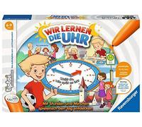 Ravensburger tiptoi Gioco 00847 - Impariamo l'orologio - Gioco di apprendimento interattivo dai 6 Anni in su, con Orologio Digitale e analogico da Regolare