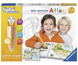 Ravensburger - Tiptoi Interactive Reader Complete Set - Il mio primo atlante in francese - Giochi elettronici educativi - Dai 5 anni - 00032