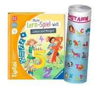 Ravensburger tiptoi Libro 4 anni Primo Numeri - Mio gioco avventura di apprendimento + Lettere ABC Poster di apprendimento con Animali
