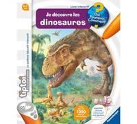 Ravensburger - tiptoi®- Libro interattivo- I Dinosauri - Gioco educativo elettronico senza schermo - Da 4 Anni - Versione francese - 00145