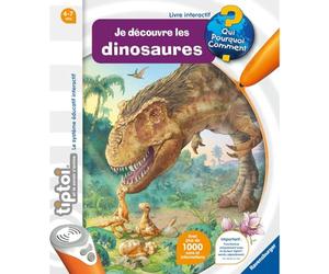 Ravensburger - tiptoi®- Libro interattivo- I Dinosauri - Gioco educativo elettronico senza schermo - Da 4 Anni - Versione francese - 00145