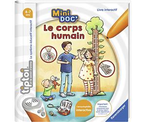 Ravensburger- tiptoi® - Libro interattivo, mini Doc'- Il corpo umano, a partire dai 4 anni 00.030