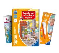Ravensburger tiptoi Set: WWW dizionario scolastico primario inglese + 00110 tiptoi La penna, giocattolo educativo per bambini