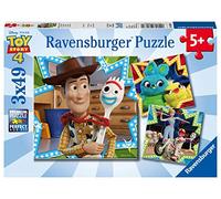 Ravensburger Toy Story 4 Puzzle, 3 x 49 Pezzi, 08067