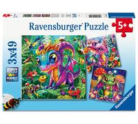Ravensburger - Tuinfiguren 3 x 49 stukjes, puzzel voor kinderen van 5 jaar of me