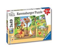 Ravensburger Puzzle Winnie the Pooh 3 x 49 pezzi 21 x 21 cm 5+ anni