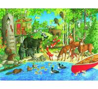 Ravensburger Woodland Friends 200 Piece Jigsaw Puzzle for Kids - Every Piece is