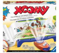 Ravensburger - xoomi maxi paper roll, tavolo da disegno con rotolo di carta e proiettore luminoso, 300 motivi illustrati in 72 pellicole, gioco creativo per bambini e bambine, 6+ anni