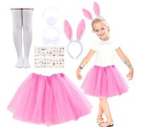 Raveparty Costume da coniglietto pasquale per bambini, costume da coniglietto, costume da carnevale per cosplay, feste di carnevale