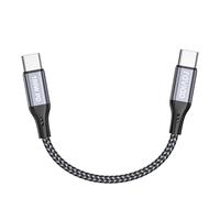 RAVIAD 100W Cavo USB C USB C Corto 15CM, Cavo USB Type-C PD Ricarica Rapida USB C con E-Mark Chip 5A/20V per iPhone 17/16/15, Samsung Galaxy S25/S24/S23/S22/S21, MacBook, Pad Air, Google Pixel