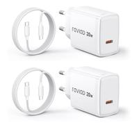 RAVIAD 20W Caricatore USB C, Caricabatteria Tipo C con Cavo USB C 2M