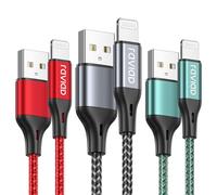 RAVIAD Cavo iPhone 1M 3Pezzi [Certificato MFi] Cavo Lightning Carica Rapida