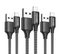 RAVIAD Cavo iPhone [3 Pack 2M] Caricabatterie iPhone [Certificato MFi]