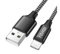 RAVIAD Cavo iPhone, [Certificato MFi] 2M Caricabatterie iPhone Carica Rapida Cavo iPhone Nylon Caricatore per iPhone 14 13 12 11 Pro Max XR XS Max X 8 Plus 8 7 Plus 7 6s Plus 6s 6 Plus 6 5c 5s 5 SE