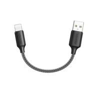 RAVIAD Cavo iPhone Corto, [Certificato MFi] 15CM Caricabatterie iPhone Carica Rapida Nylon Cavo USB Lightning Corto per iPhone 14/13/12/11/Pro/Pro Max/X/XS/XS Max/XR/8/8 Plus/7 Plus/7/6s Plus/6 Plus/5