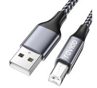 RAVIAD Cavo Stampante USB 2.0 [5M] Cavo USB Tipo A Maschio a Tipo B Maschio Cavetto Placcato in Oro per Stampante HP, Canon, Lexmark, Dell, Xerox, Samsung Brother, Panasonic, Scanner