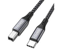 RAVIAD Cavo Stampante USB C [3M] Cavo Printer USB C a USB B Nylon Cavo USB 2.0 B a USBC per Stampante Compatibile con Samsung, MacBook Pro/Air, Pad Pro, HP, Canon, Epson, Brother, Lexmark, Dell, DAC