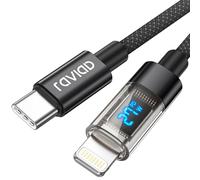 RAVIAD Cavo USB C a Lightning 1M [Certificato MFi] Cavo iPhone USB Tipo C in Nylon Carica Rapida Caricatore per iPhone 14/13/13 Pro/13 Pro Max/12 Mini/11 Pro/11 Pro Max/11/SE 2020/XR/XS/X/8/8 Plus