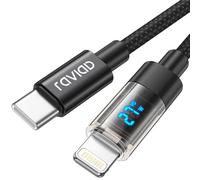 RAVIAD Cavo USB C a Lightning 2M [Certificato MFi] Cavo iPhone USB Tipo C in Nylon Carica Rapida Caricatore per iPhone 14/13/13 Pro/13 Pro Max/12 Mini/11 Pro/11 Pro Max/11/SE 2020/XR/XS/X/8/8 Plus