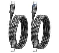 RAVIAD Cavo USB C iPhone [2Pack 2M] Certificato MFi Cavo iPhone USB C PD Carica Rapida Compatibile con Phone 14/13/12/11 Pro Max/X/XS/XR/8/8 Plus/7/7 Plus/6s/6s Plus/6/5/5s/5c/SE 2020 - Nero