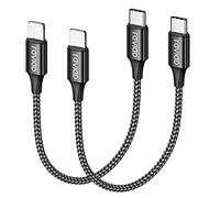 RAVIAD Cavo USB C iPhone Corto, [2Pack 0.3M] Certificato MFi Cavo iPhone USB C PD Carica Rapida Compatibile con iPhone 14/13/12/11 Pro Max/X/XS/XR/8/8 Plus/7/7 Plus/6s/6s Plus/6/5/5s/5c/SE 2020 - Nero