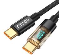 RAVIAD Cavo USB C USB C 100W, 1.2M Cavo USB Type-C PD 5A Ricarica Rapida Cavo Tipo C con E-Mark Chip per iPhone 16/15/15 Pro/15 Pro Max, Samsung Galaxy S24/S23/S22, MacBook Pro, Pad Pro, Google Pixel