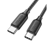 RAVIAD Cavo USB C USB C 100W 1M Cavo USB Type-C PD3.0 5A Ricarica Rapida QC3.0 Nylon Cavo Tipo C Caricabatterie Cellulare per iPhone 16 15 Pro Max Samsung S24 Ultra iPad Pro MacBook Pixel 7 Pro ECC