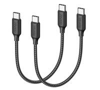 RAVIAD Cavo USB C USB C 100W [2Pezzi 0.3M] Cavo USB Type-C PD3.0 5A Ricarica Rapida QC3.0 Nylon Cavo Tipo C Caricabatterie Cellulare per iPhone 16 15 Pro Max Samsung S24 Ultra iPad Pro MacBook ECC