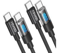 RAVIAD Cavo USB C USB C 100W [2Pezzi 1M] Cavo USB Type-C PD 5A Ricarica Rapida Cavo Tipo C con E-Mark Chip per iPhone 16/15/15 Pro/15 Pro Max, Galaxy S24/S23/S22, MacBook Pro, Pad Pro, Google Pixel