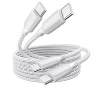RAVIAD Cavo USB C USB C 100W [2Pezzi 1M] Cavo USB Type-C PD3.0 5A Ricarica Rapida QC3.0 Nylon Cavo Tipo C Caricabatterie Cellulare per iPhone 16 15 Pro Max Samsung S24 Ultra iPad Pro MacBook Pixel 7