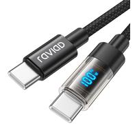 RAVIAD Cavo USB C USB C 100W, 3M Cavo USB Type-C PD 5A Ricarica Rapida | Cavo Tipo C con E-Mark Chip per iPhone 17/16/15 Pro Max, Galaxy S25/S24/S23/S22, MacBook Pro, Pad Pro, Google Pixel