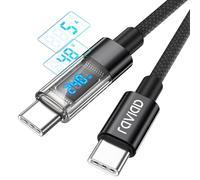 RAVIAD Cavo USB C USB C 240W 1M Cavo USB Type-C PD3.1 5A Ricarica Rapida QC3.0 Nylon Cavo Tipo C Caricabatterie Cellulare per iPhone 16 15 Pro Max Samsung S24 Ultra iPad Pro MacBook Pixel 7 Pro ECC