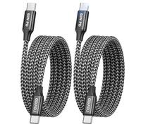 RAVIAD Cavo USB C USB C [2Pezzi 2M] 60W Cavo USB Type-C PD 3A Ricarica Rapida Nylon Cavo Type C to Type C per iPhone 15 16 17 Pro Max/Plus iPad Pro/Air MacBook Samsung Galaxy S25 S24 S23 S22