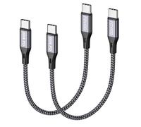 RAVIAD Cavo USB C USB C [2Pezzi 50CM], 60W Cavo USB Type-C PD 3A Ricarica Rapida Nylon Intrecciato Cavo iPhone 15 per iPhone 16 15 Pro Max, Samsung Galaxy S23 S22 S21 S20 A12 A53 Note 20, Google Pixel