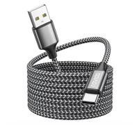RAVIAD Cavo USB Tipo C 5M Nylon Cavo USB C di Ricarica Rapida e Trasferimento Dati per iPhone 17 16 15 Pro Max, Samsung Galaxy S25/S24/S23/S22/S21/S10/Note 20/10, Google Pixel, MacBook