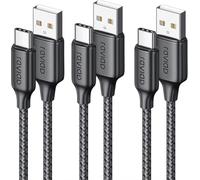 RAVIAD Cavo USB Type-C, Cavo USBA a USBC 3.1A Ricarica Rapida [3Pezzi 2M] Cavo USB Tipo C QC3.0 Cavo USBC to USB per iPhone 16 15ProMax Galaxy S24 S23 S22 Note20 Xiaomi P60 P50 Pixel iPad Realme