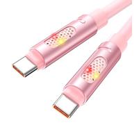 RAVIAD Cavo USB Type-C Ricarica Rapida 1M, 240W Cavo USB C USB C PD3.1 QC3.0 con luce RGB, Cavo Type C to Type C per iPhone 16/15 Pro Max, Galaxy S24 S23 S22, MacBook Pro/Air, Pad Pro/Air, laptop