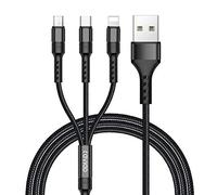 RAVIAD Multi Cavo di Ricarica 3 in 1 Multiplo Cavetto Micro USB Tipo C 3M