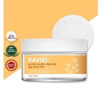 RAVIEL Witch Hazel Peeling Big Toner Pad 60EA Mild Daily Toner Pad Soft Cotton