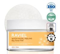 RAVIEL Witch Hazel Peeling Big Toner Pad 60EA Mild Soothing Toner Pad Doppia ...