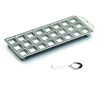 Raviolatore quadro in alluminio 24 posti dim. cm 2,5x2,5 kit ravioliera più cucchiaio per contenuto prodotti italiani - CREAZIONI i Colori nel Cuore Zaseves