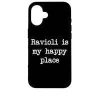 Ravioli è il mio posto felice Divertente Raviolis Minimalista Custodia per iPhone 16