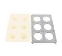 Ravioli Maker Press, 6 buche in lega di alluminio Abs gnocchi stampo stampo potsticker carne mazzurro per la casa fatta in casa fatta in casa fatta in casa