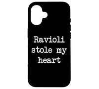 Ravioli mi ha rubato il cuore Divertente Raviolis Minimalista Dattilografia Custodia per iPhone 16